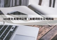 seo优化关键词公司（关键词优化公司网站）