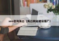 seo咨询海口（海口网站建设推广）