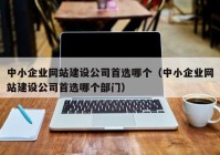 中小企业网站建设公司首选哪个（中小企业网站建设公司首选哪个部门）