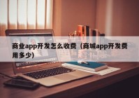 商业app开发怎么收费（商城app开发费用多少）