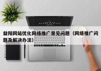 益阳网站优化网络推广常见问题（网络推广问题及解决办法）