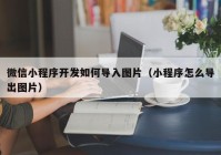 微信小程序开发如何导入图片（小程序怎么导出图片）