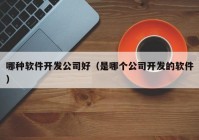 哪种软件开发公司好（是哪个公司开发的软件）