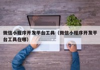 微信小程序开发平台工具（微信小程序开发平台工具在哪）