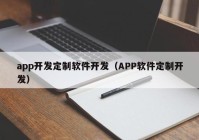 app开发定制软件开发（APP软件定制开发）