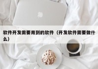 软件开发需要用到的软件（开发软件需要做什么）