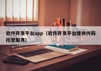 软件开发平台app（软件开发平台提供代码托管服务）