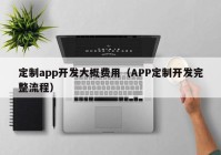 定制app开发大概费用（APP定制开发完整流程）